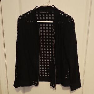 Zara Black See Through Jacket